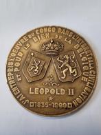 Médaille commémorative ROI Léopold II BRONZE, Timbres & Monnaies, Enlèvement ou Envoi, Bronze