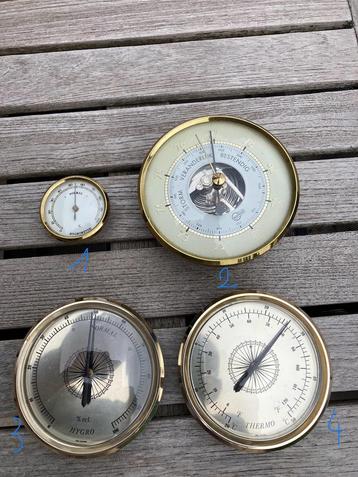 4 appareils de mesure, pression, température, Enlèvement, Comme neuf, Baromètre