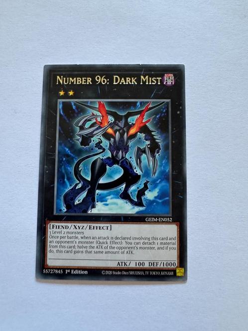 Yu-Gi-Oh! Number 96: Dark Mist - GEIM-EN052 - Genesis Impact, Hobby en Vrije tijd, Verzamelkaartspellen | Yu-gi-Oh!, Zo goed als nieuw