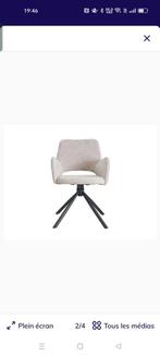 Chaise salle a manger neuve, Maison & Meubles, Neuf, Enlèvement, Blanc, Quatre