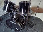 Tama Rockstar  zwart met hardware en cymbalen, Muziek en Instrumenten, Tama, Gebruikt, Ophalen