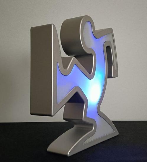 Keith Haring / La Linea Lamp Osvaldo Cavandoli zilver Nieuw!, Antiek en Kunst, Kunst | Overige Kunst, Ophalen of Verzenden