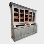 Grutterskast teakhout grijsblauw – Landelijke buffetkast, Huis en Inrichting, Kasten | Buffetkasten, 200 cm of meer, Teakhout