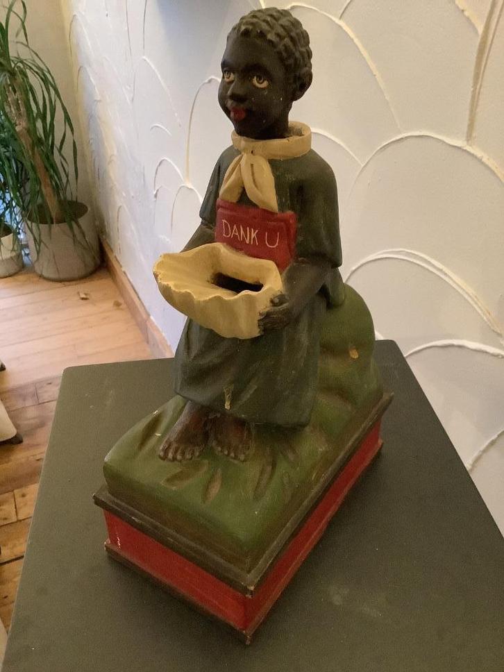 Uitzonderlijke missiespaarpot 19e eeuws !, Antiek en Kunst, Antiek | Religieuze voorwerpen, Ophalen