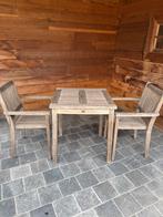 Teaken houten tuinset, Gebruikt, Eettafel, Hout, Ophalen