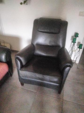 Half stof half lederen zetels salon ,bench beschikbaar voor biedingen