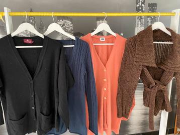 Pakket winter pulls cardigans wol - katoen - L beschikbaar voor biedingen