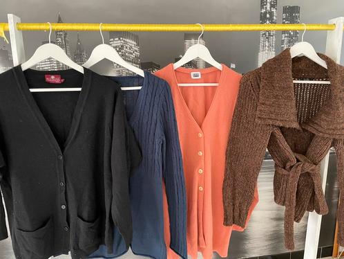 Pakket winter pulls cardigans wol - katoen - L, Kleding | Dames, Truien en Vesten, Gedragen, Maat 42/44 (L), Overige kleuren, Verzenden