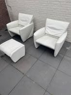 Jori Corbo Fauteuils 2 stuks en een Hocker, Design, Jori, Eenpersoons, Minder dan 75 cm, Leer