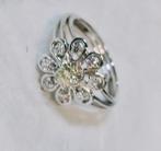 Goud/platinum ring met diamanten 0,38kt, Ophalen of Verzenden, Met edelsteen, Goud, Goud