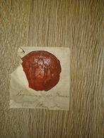 wassen lakstempel 1800' legation france in brussel, Ophalen of Verzenden