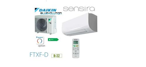 Daikin Sensira FTXF  D A++  R32  2.5kw - 7 kw  INVERTER, Elektronische apparatuur, Airco's, Nieuw, Wandairco, 100 m³ of groter