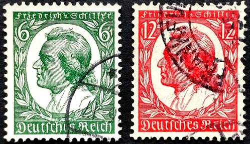 Deutsches Reich: Friedrich von Schiller 1934, Postzegels en Munten, Postzegels | Europa | Duitsland, Gestempeld, Overige periodes