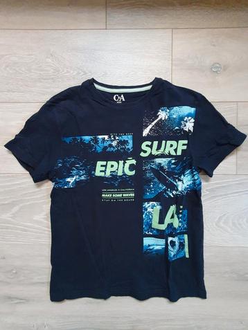 Blauwe t-shirt C&A 11-12 jaar