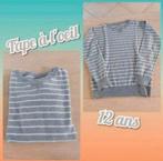 Pull pour garçon -gris et blanc-Tape à l'œil-T.12 ans, Enlèvement ou Envoi, Pull ou Veste, Utilisé, Garçon