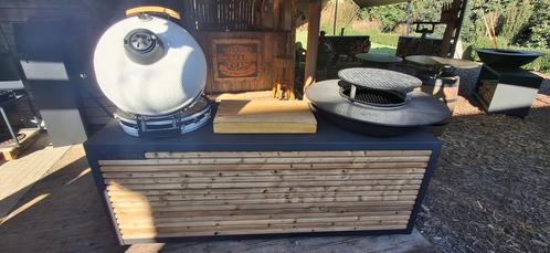 Tiger Fire Black Kitchen met opberglades, Tuin en Terras, Buitenkeukens, Nieuw, Houtskool, Vrijstaand, Ophalen of Verzenden