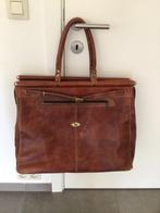 Mooie reistas - leder, Ophalen, 40 tot 60 cm, 20 tot 30 cm, Bruin