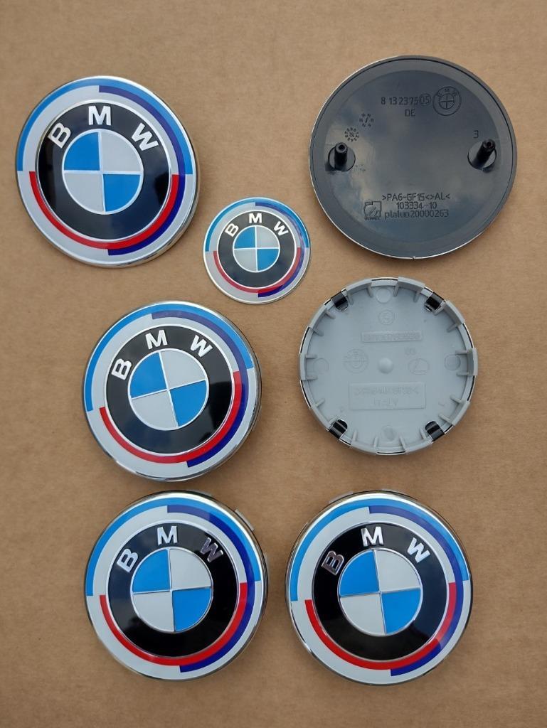 2 Pièces Fibre de carbone Emblème Logo Sigle BMW Capot / Coffre