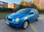 VOLKSWAGEN POLO 1.2i BENZINE/ 5 DEUREN/ AIRCO/ CONTROL OK, Auto's, Blauw, Bedrijf, Onderhoudsboekje, Polo