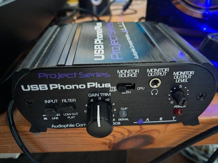 Art Pro Audio USB Phono Plus - Project-serie Merk: ART, Audio, Tv en Foto, Versterkers en Ontvangers, Zo goed als nieuw, Stereo