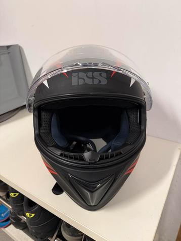 IXS 216 2.0 Mat Zwart - Rood integraalhelm beschikbaar voor biedingen