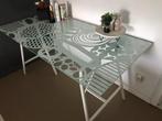 Glazen bureau, Huis en Inrichting, Ophalen, Zo goed als nieuw, Bureau