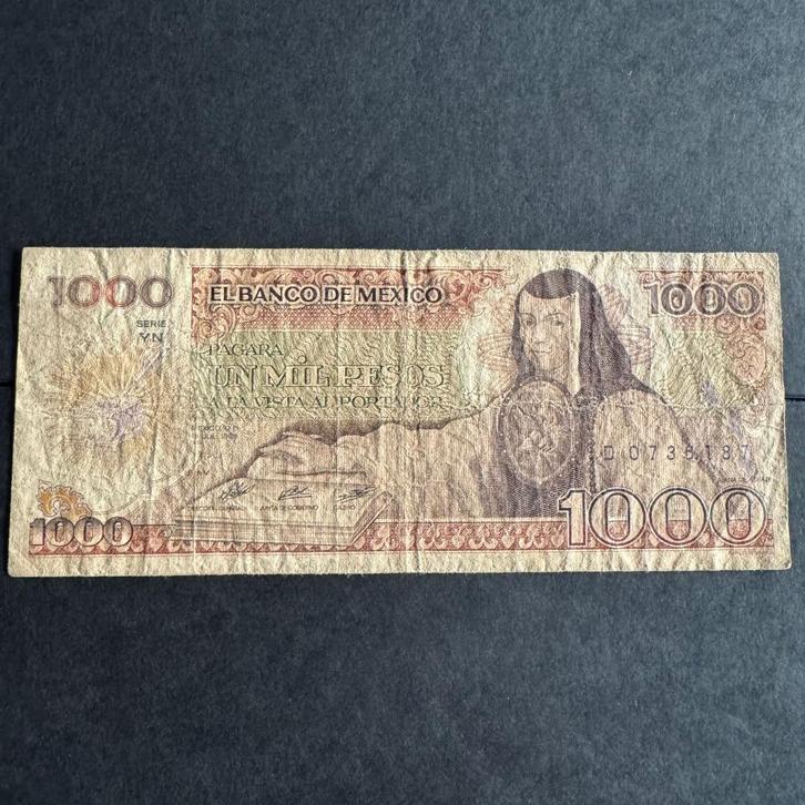 Mexico - 1000 Pesos 1985 - P 85 - SIG 2- F+ - 1049(2), Postzegels en Munten, Bankbiljetten | Amerika, Los biljet, Zuid-Amerika