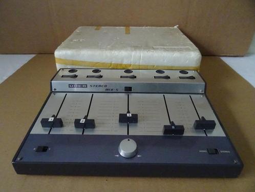Table de mixage audio vintage Uher Stereo Mix-5 + chargeur, Musique & Instruments, Tables de mixage, Utilisé, 5 à 10 canaux, Enlèvement ou Envoi