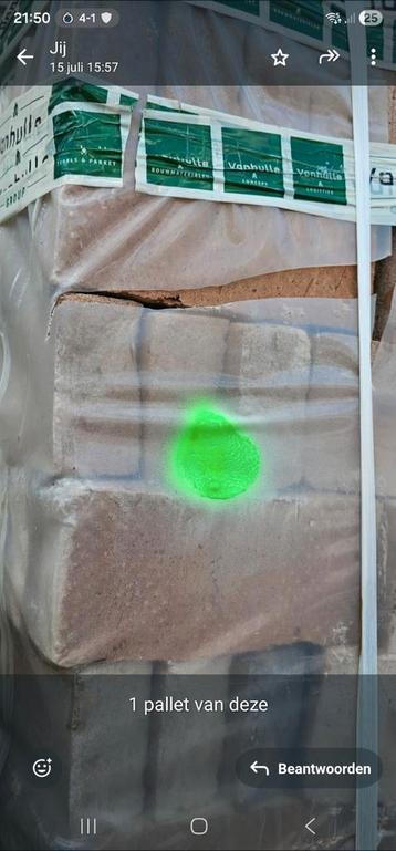 
1 pallet gevelstenen Vanhulle – nieuw in verpakking beschikbaar voor biedingen