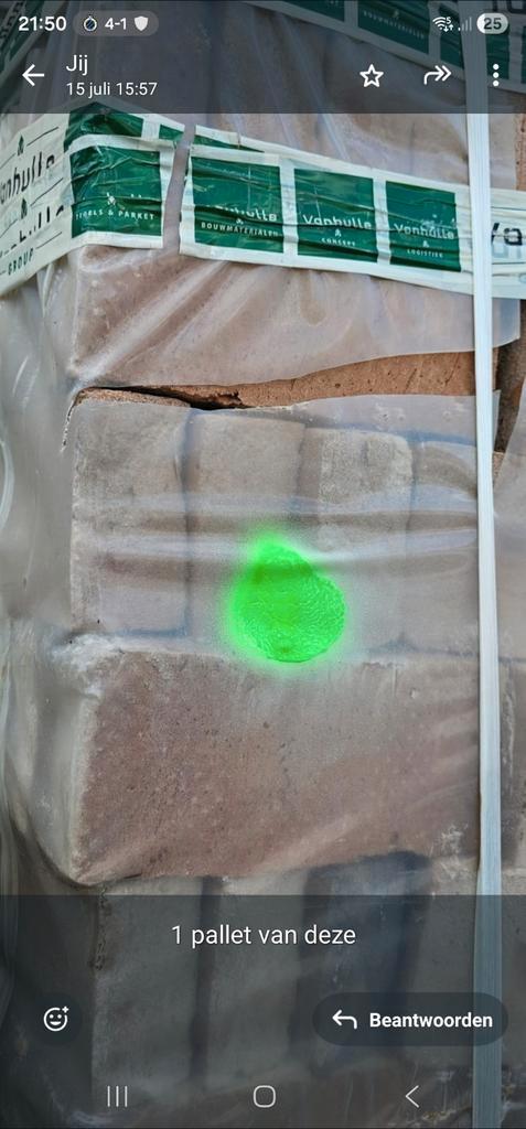 1 pallet gevelstenen Vanhulle – nieuw in verpakking, Tuin en Terras, Kweekspullen, Zo goed als nieuw, Ophalen