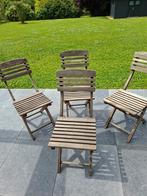 Quatres chaises en teck SCAN DESIGN FRANCE., Jardin & Terrasse, Enlèvement, Utilisé