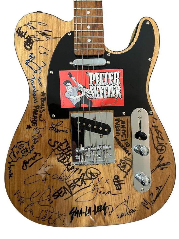 PELTER SKELTER - Gesigneerde GITAAR, Muziek en Instrumenten, Snaarinstrumenten | Gitaren | Elektrisch, Gebruikt, Solid body, Overige merken