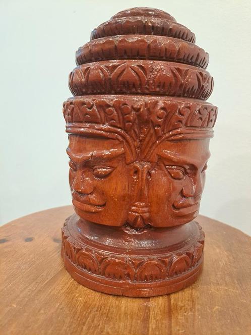 Sculpture Brahma - bois massif, Antiquités & Art, Art | Art non-occidental, Enlèvement ou Envoi