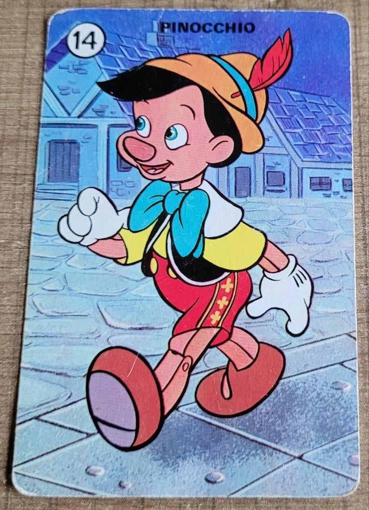 Disney: oude fotokaart - Pinocchio, Collections, Disney, Enlèvement ou Envoi, Peter Pan ou Pinocchio, Utilisé, Image ou Affiche