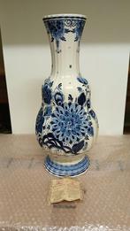 vaas-pot-delft blauw-H.38 cm-doormeter 16 cm-perfecte staat, Antiek en Kunst, Ophalen