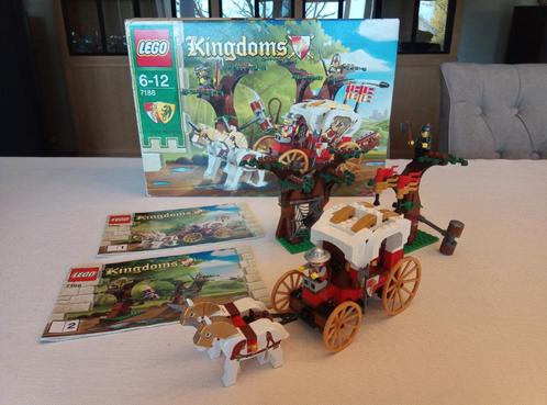 LEGO Castle Kingdoms 7188 King's Carriage Ambush MET DOOS, Kinderen en Baby's, Speelgoed | Duplo en Lego, Zo goed als nieuw, Lego