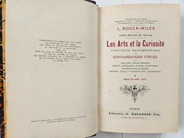 Les Arts et la Curiosité - Répertoire muséographique de conn, Enlèvement ou Envoi, Utilisé, Léon Roger-Milès