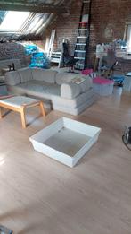 canapé lit 2 places, Gris, Utilisé, Deux personnes, 190 cm ou moins