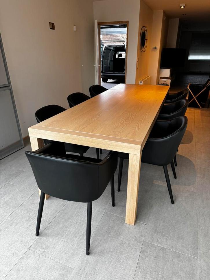 Table en chêne, Maison & Meubles, Tables | Tables à manger, Comme neuf, Cinq personnes ou plus, Rectangulaire, Chêne, Enlèvement