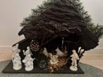 Houten kerststal 56 x 50 x 30 cm+ beeldjes, Diversen, Ophalen of Verzenden, Zo goed als nieuw