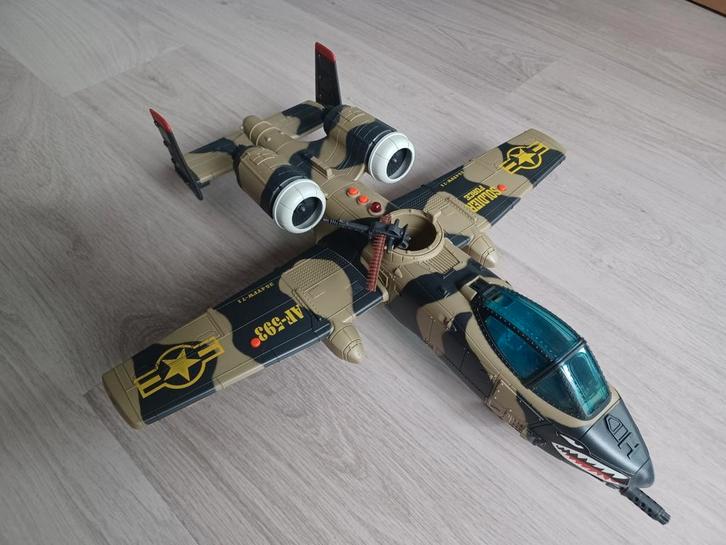 Chap Mei Soldier Force A-10 legervliegtuig., Kinderen en Baby's, Speelgoed | Actiefiguren, Gebruikt, Ophalen of Verzenden