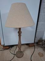 Lamp met kap, beige met vergrijsde eik, Enlèvement