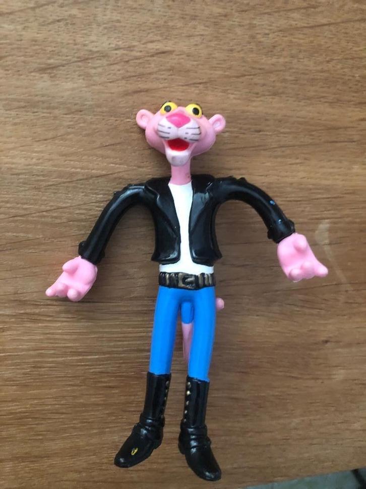 Pink Panther rockstijl – vintage figuurtje jaren ’90/2000, Verzamelen, Poppetjes en Figuurtjes, Zo goed als nieuw, Ophalen