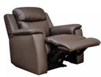 Lederen relax zetel (electrisch), Ophalen, Gebruikt, Eenpersoons, Minder dan 75 cm