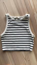 Wit zwart gestreept topje meisje maat small, H&M, Wit, Ophalen of Verzenden, Zo goed als nieuw