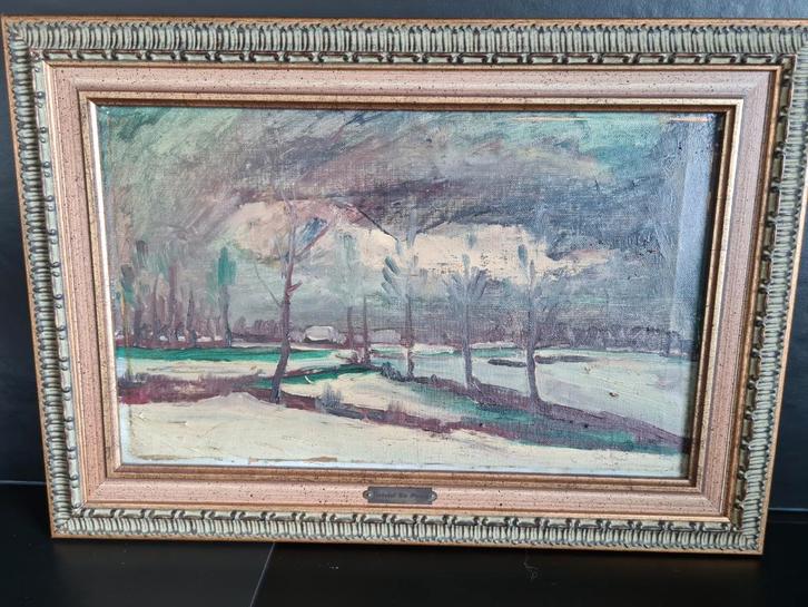 Landschapsschilderij Gabriel De Pauw, Antiquités & Art, Art | Peinture | Classique, Enlèvement