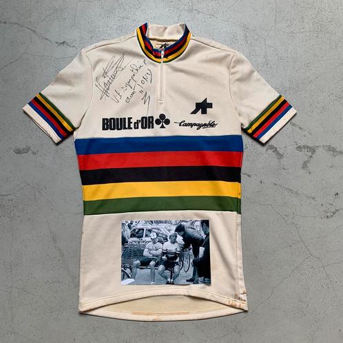 Boule d’Or 1982 Maertens WK koerstrui wielertrui, Fietsen en Brommers, Fietsaccessoires | Fietskleding, Overige maten, Ophalen of Verzenden
