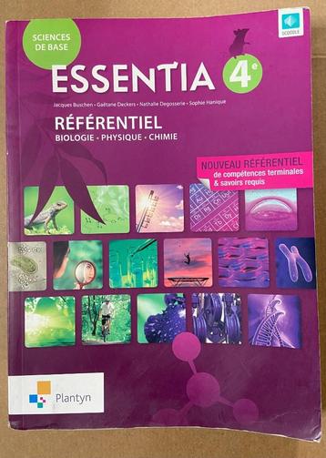 Livre scolaire de biologie, physique et chimie Essentia 4e  beschikbaar voor biedingen