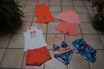Prachtige set shorts, tops en bikini's voor meisjes T152!  beschikbaar voor biedingen