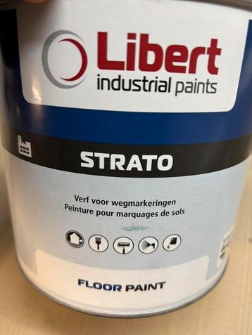 Libert strato verf voor weg- en vloermarkeringen wit 2,5l beschikbaar voor biedingen